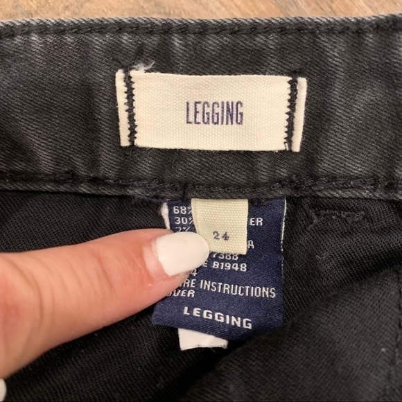 Madewell Black Legging Skinny Jean Size 24 - Picture 7 of 8